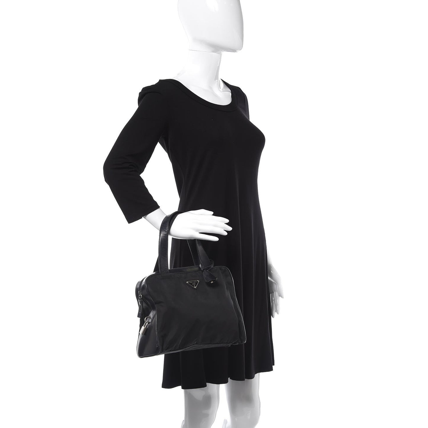 Tessuto Nylon Shoulder Bag Black