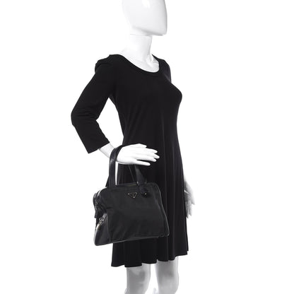 Prada Tessuto Nylon Shoulder Bag Black 2 of 13
