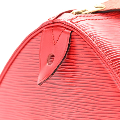 Louis Vuitton Epi Speedy 30 Castillan Red 18 of 20