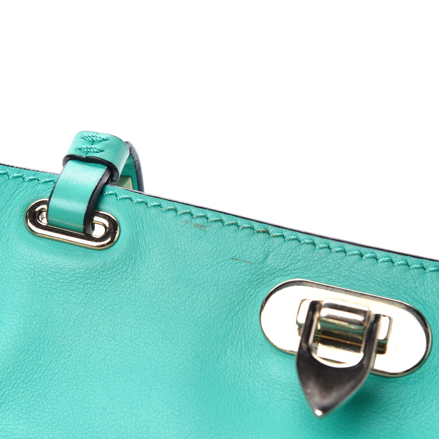 Valentino Garavani Vitello Small Rockstud Tote Colibri 9 of 11