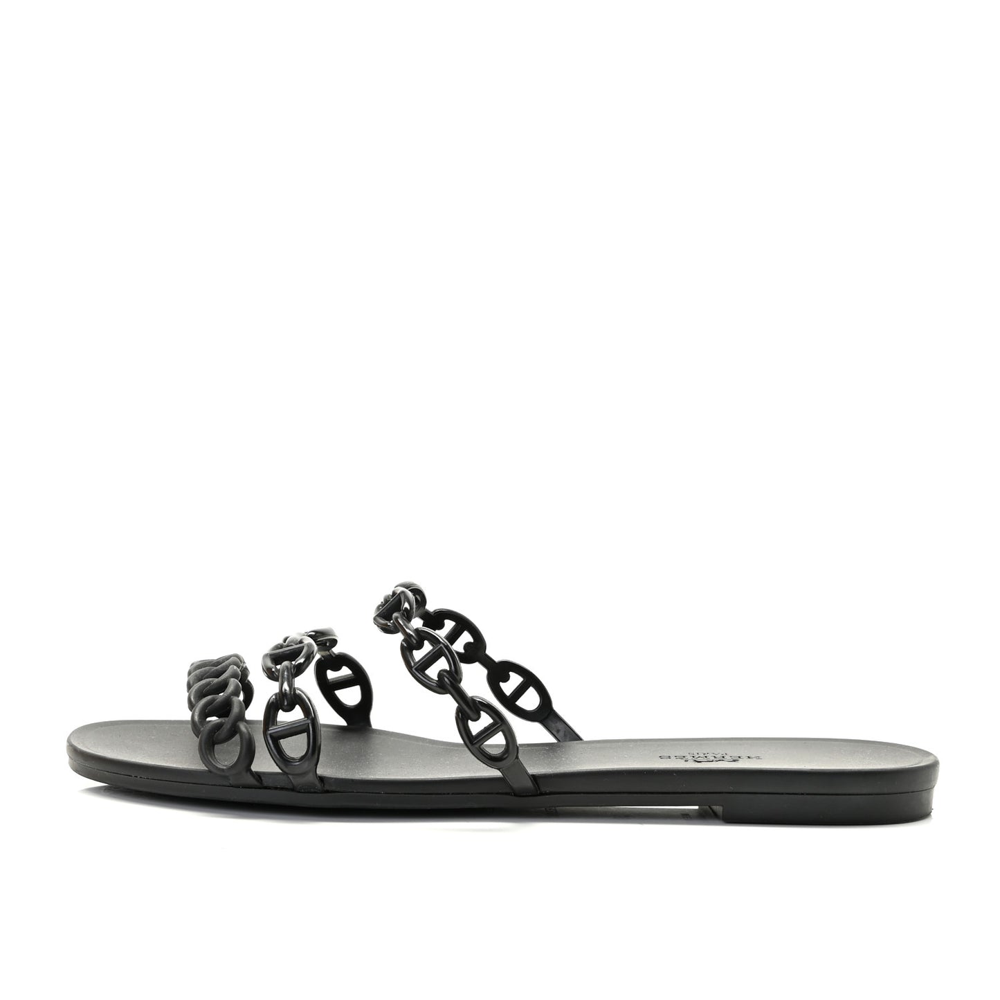 Rubber Chaine d'Ancre Rivage Sandals 39 Black