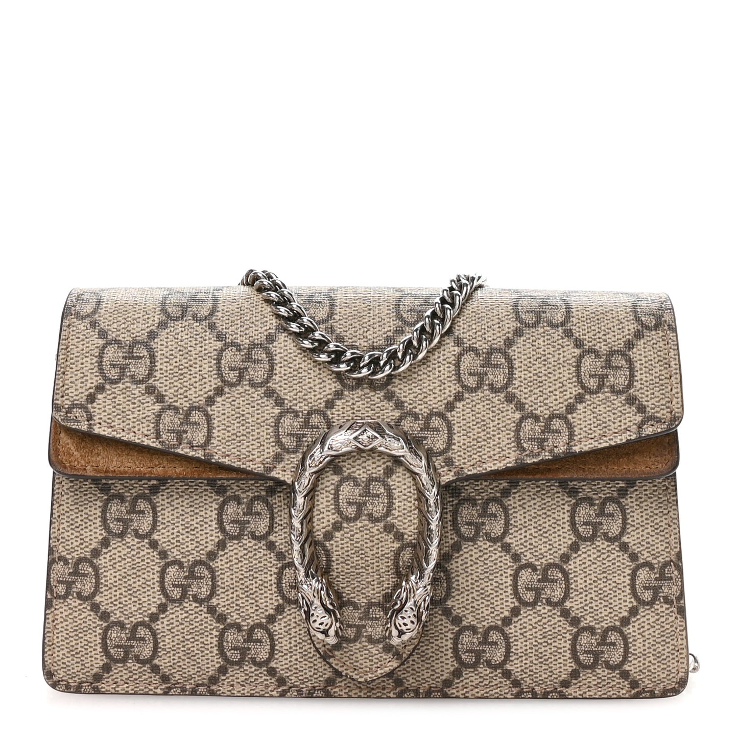 GG Supreme Monogram Super Mini Dionysus Shoulder Bag Taupe