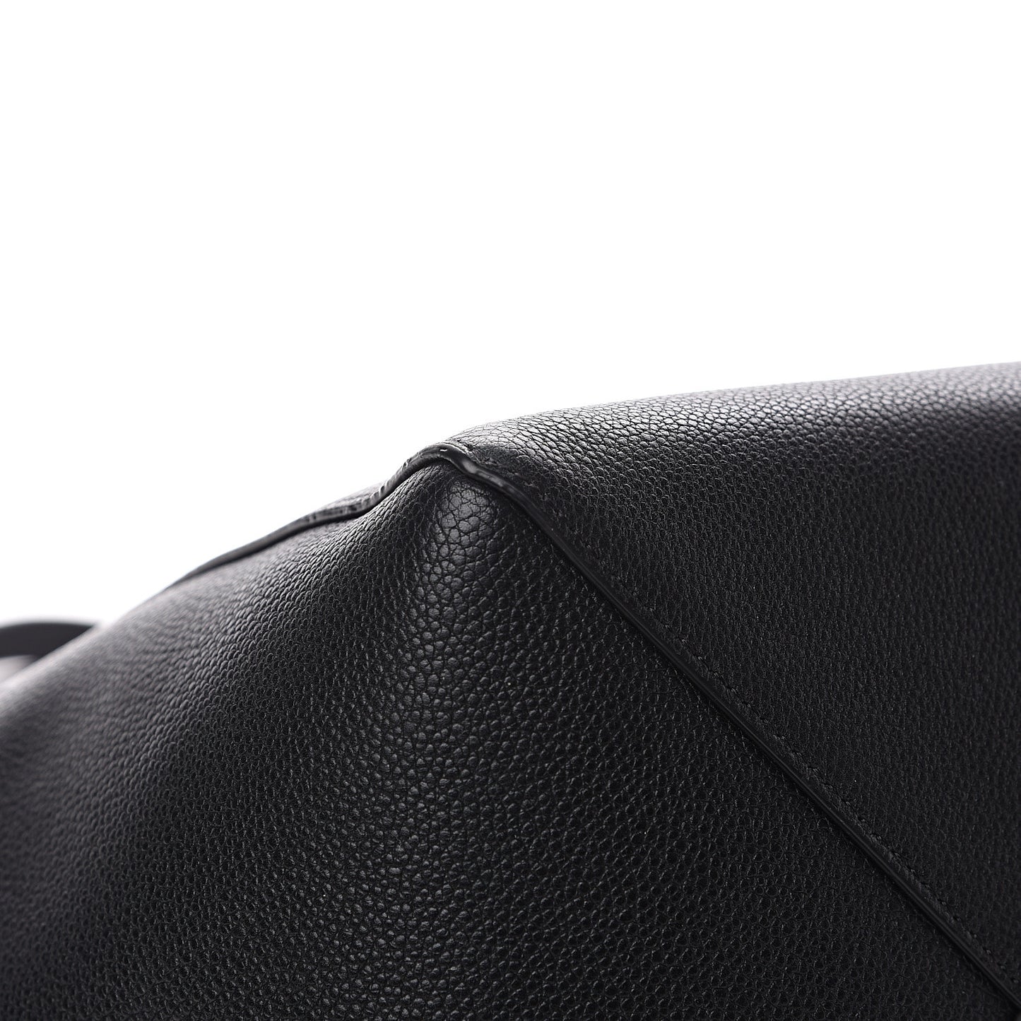 Soft Grained Calfskin Small Belt Cabas Phantom Black