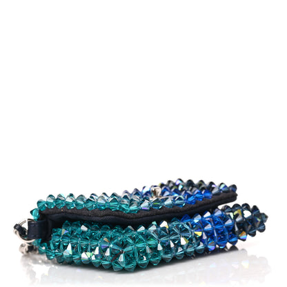 Chanel Crystal Mini Flap Blue Green 4 of 8