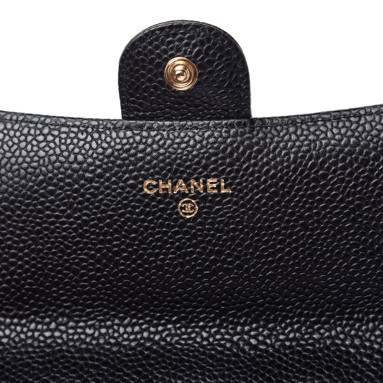 Chanel Caviar Quilted Large Gusset Flap Wallet Black 8 of 12