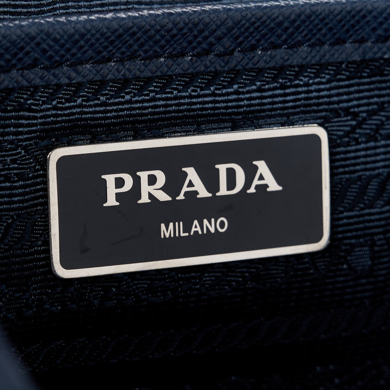 Prada Nylon Vela Saffiano Medium Backpack Bleu 6 of 9