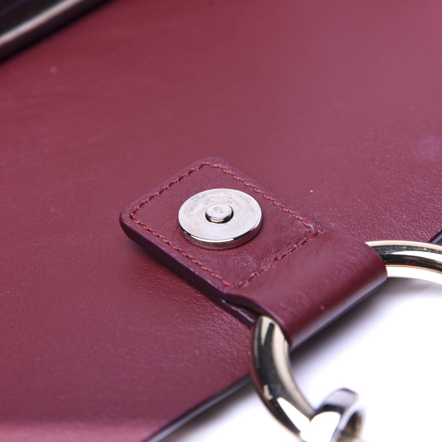 Chloe Suede Calfskin Small Faye Shoulder Bag Plum Purple 12 of 14