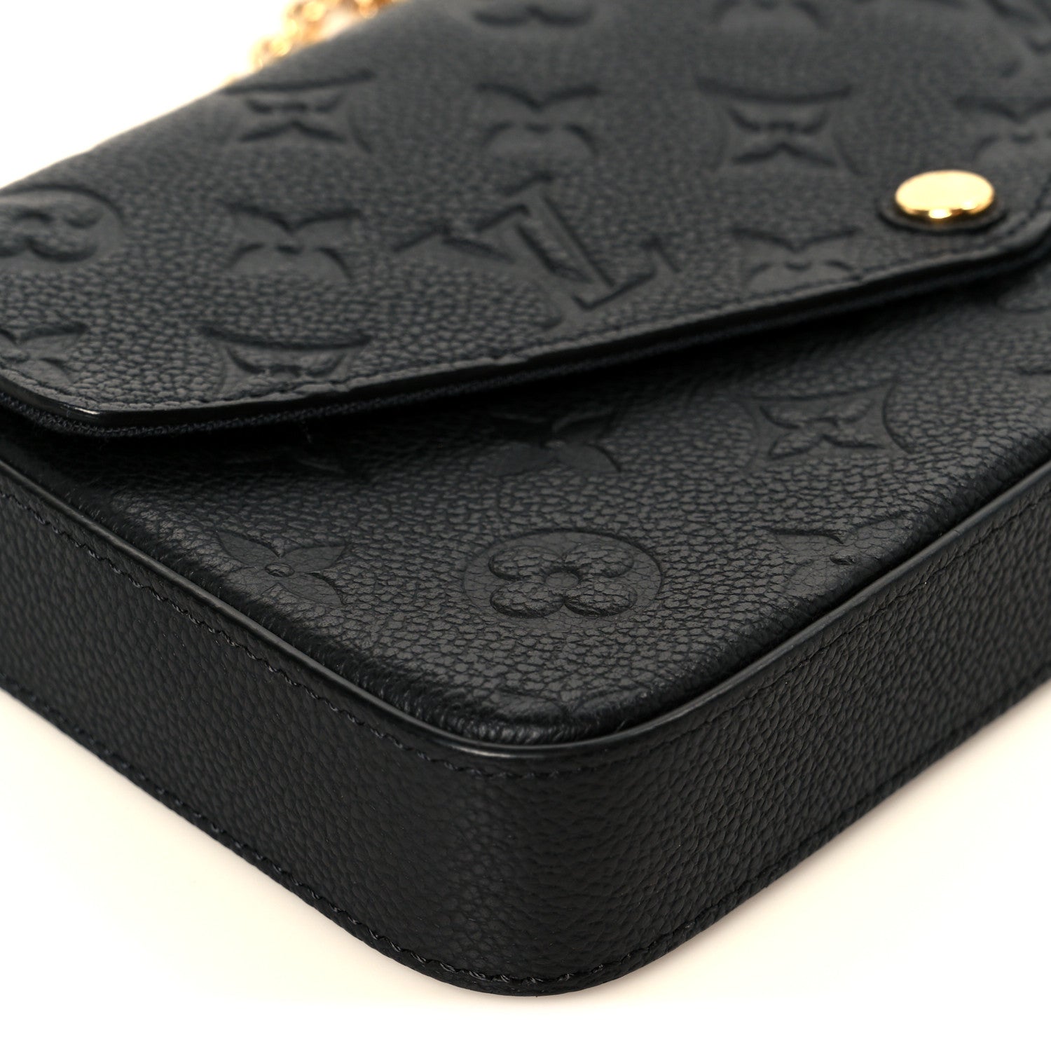 Louis Vuitton Empreinte Pochette Felicie Chain Wallet Black 14 of 15