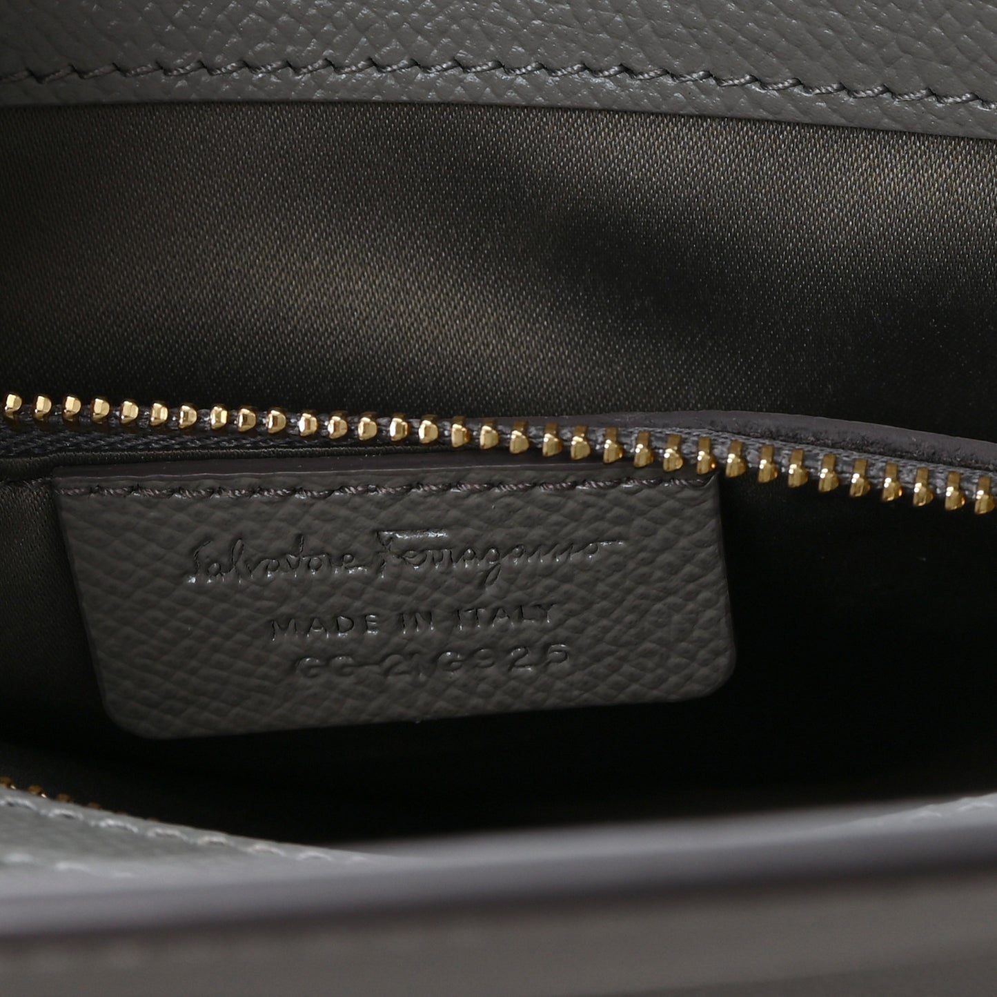 Hammered Calfskin Today Satchel Grey