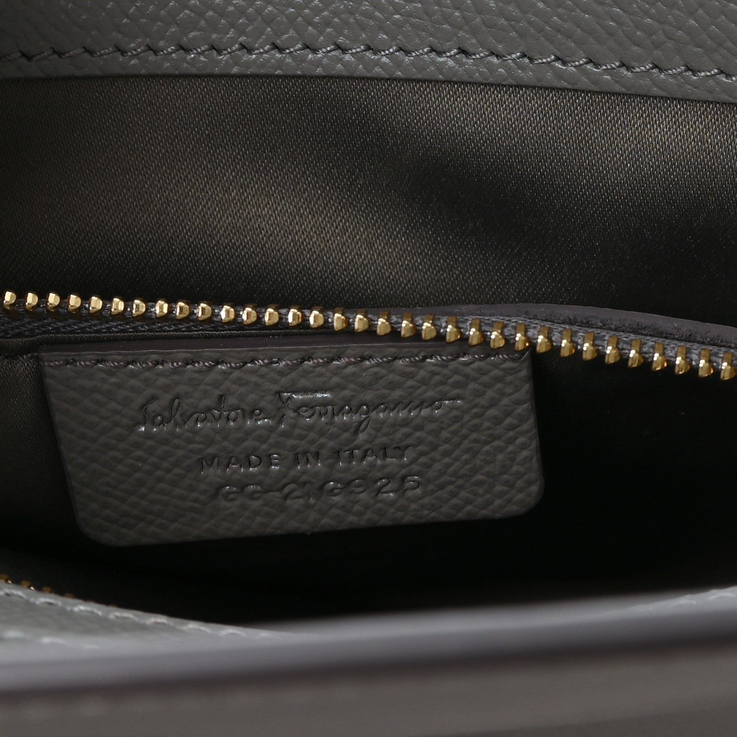 Salvatore Ferragamo Hammered Calfskin Today Satchel Grey 7 of 11