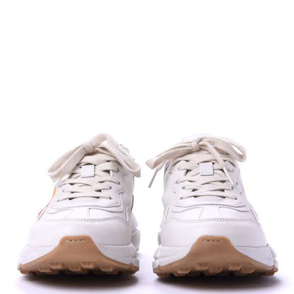 Gucci Calfskin Interlocking G Heart Rhyton Sneakers 35 Mystic White 2 of 14
