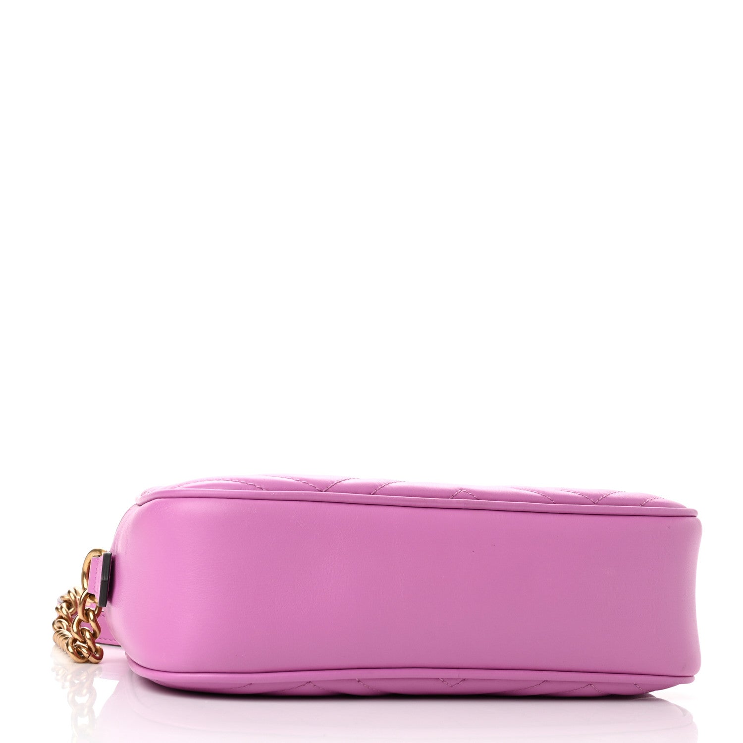 Gucci Calfskin Matelasse Small GG Marmont Chain Shoulder Bag Candy Mousse 4 of 10