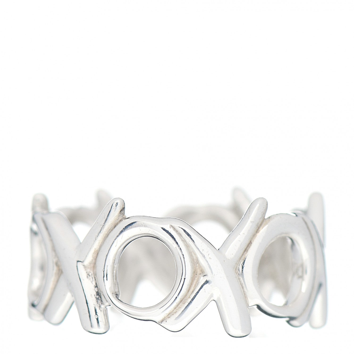 Tiffany Sterling Silver Paloma Picasso XO Band Ring 47 4 3 of 4
