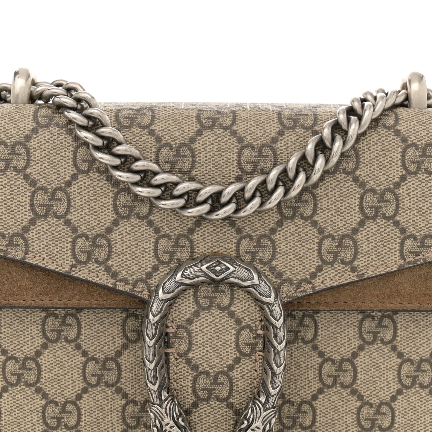 GG Supreme Monogram Mini Dionysus Shoulder Bag Taupe