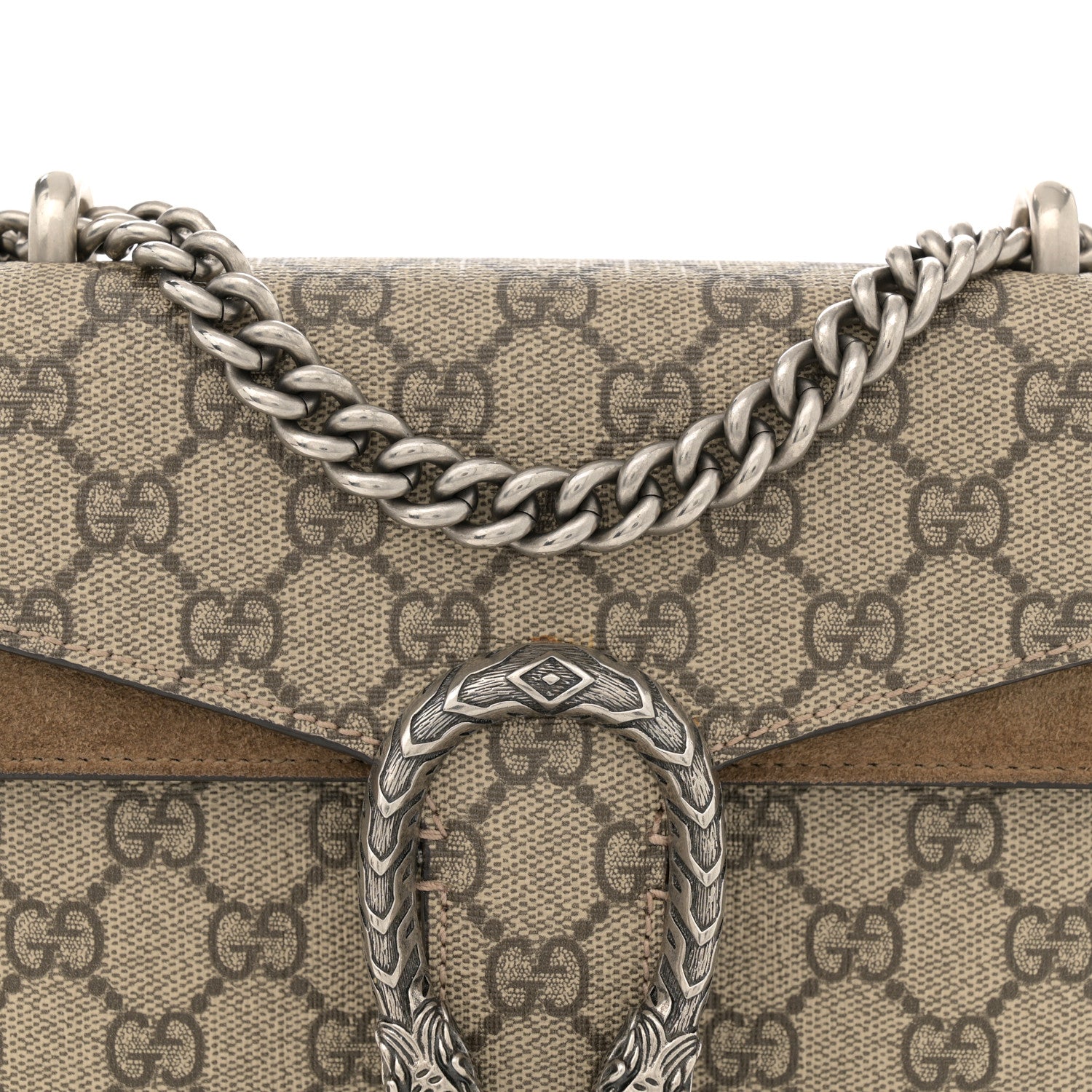 Gucci GG Supreme Monogram Mini Dionysus Shoulder Bag Taupe 8 of 12