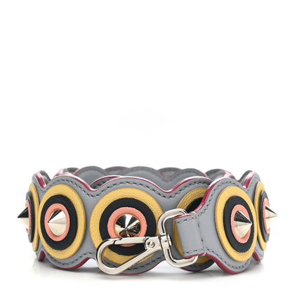 Fendi Vitello Dolce Spike Studded Circle Strap You Ardesia Multicolor 1 of 4