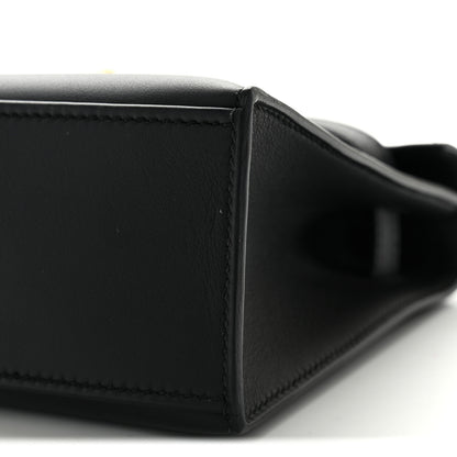 Hermes Swift Kelly Pochette Clutch Black 9 of 10