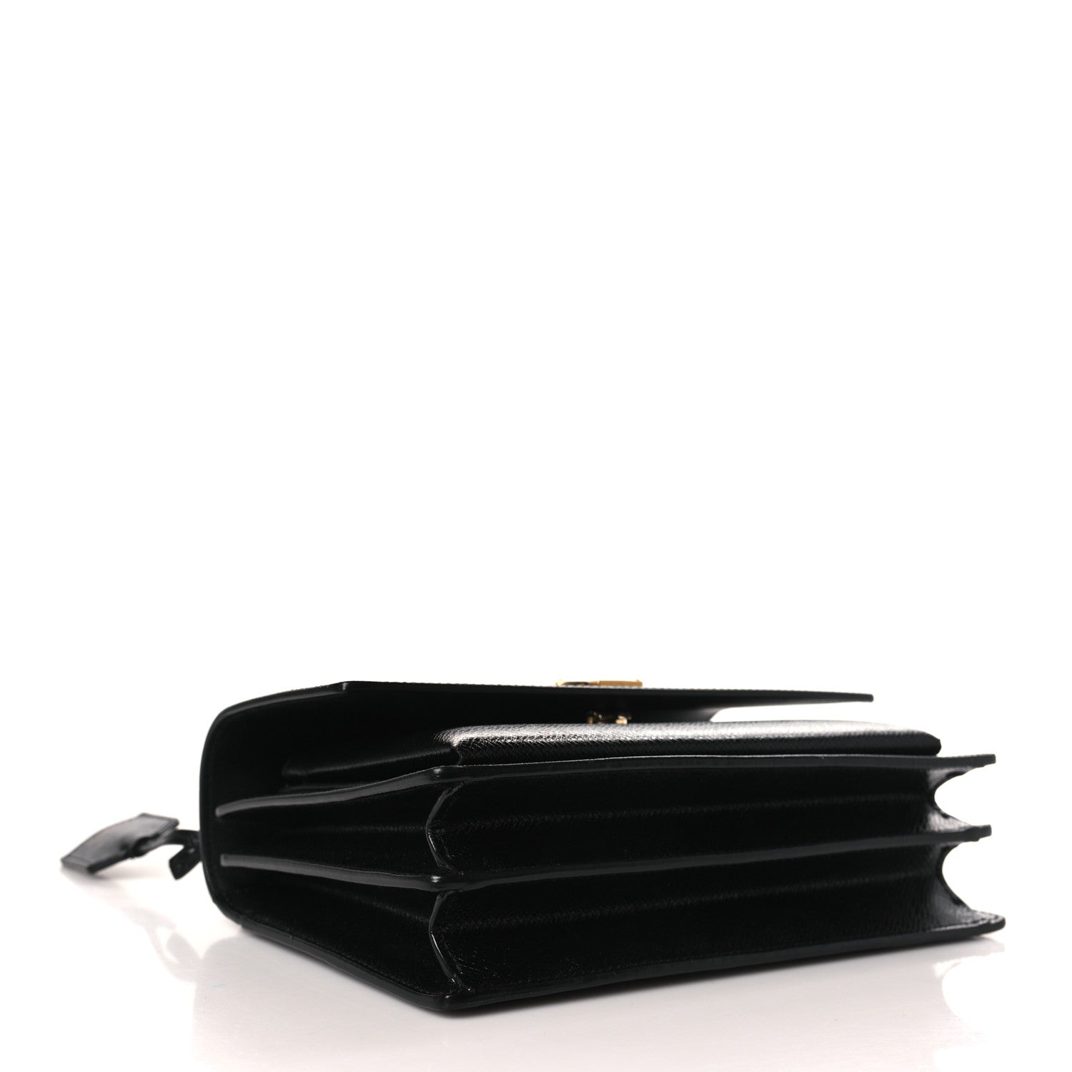 Saint Laurent Coated Bark Calfskin Medium Monogram Sunset Black 4 of 10
