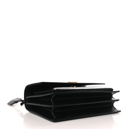 Saint Laurent Coated Bark Calfskin Medium Monogram Sunset Black 4 of 10