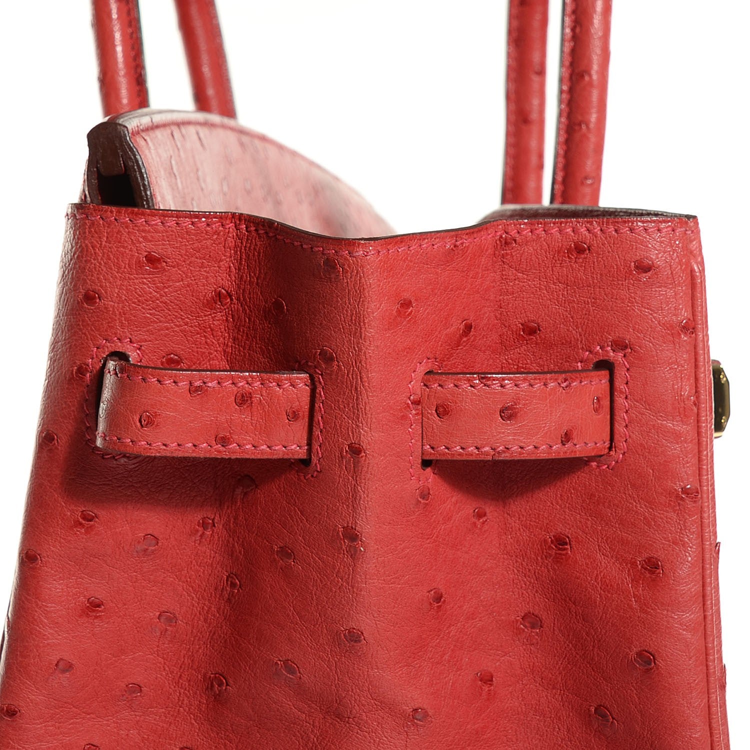 Hermes Ostrich Birkin 35 Rouge Vif 21 of 27