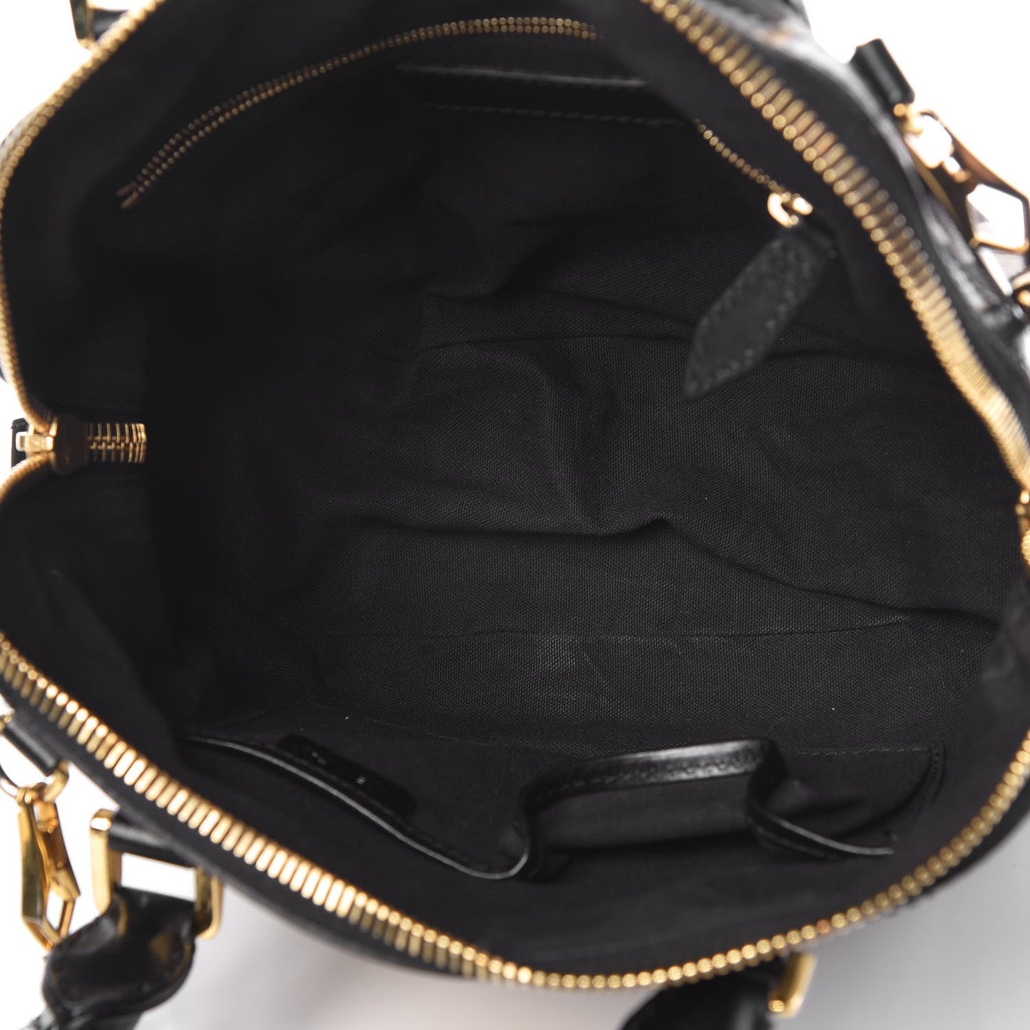 Bridle Calfskin House Check Small Orchard Bowling Bag Black