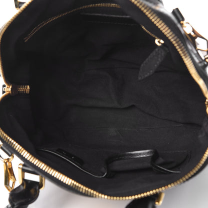 Burberry Bridle Calfskin House Check Small Orchard Bowling Bag Black 6 of 14