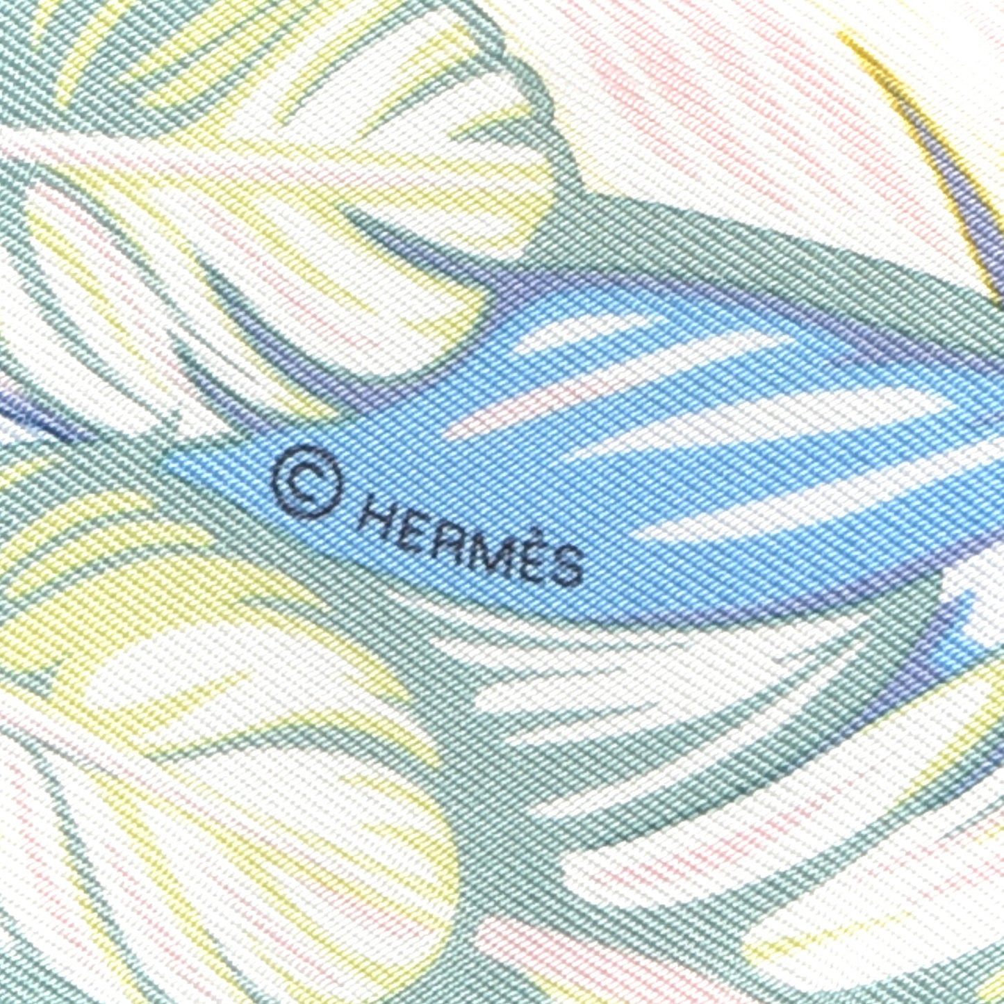 Silk La Danse Pacifique Twilly Bleu Ciel Vert Rose