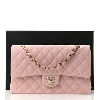 Chanel Caviar Quilted Medium Double Flap Light Pink 11 of 11