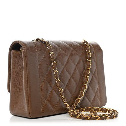 Chanel Caviar Quilted Medium Single Flap Brown 3 of 13