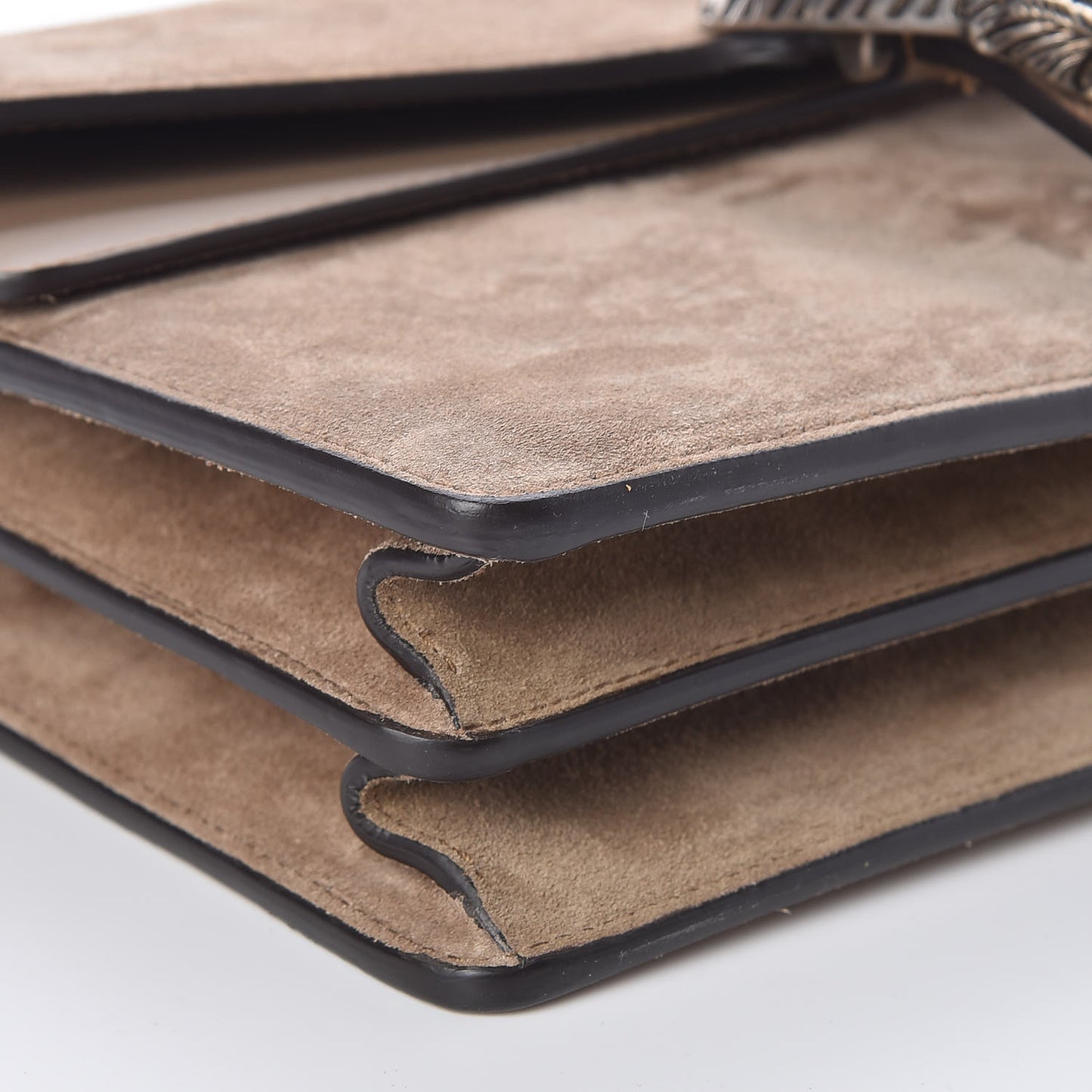 Suede Small Dionysus Shoulder Bag Taupe