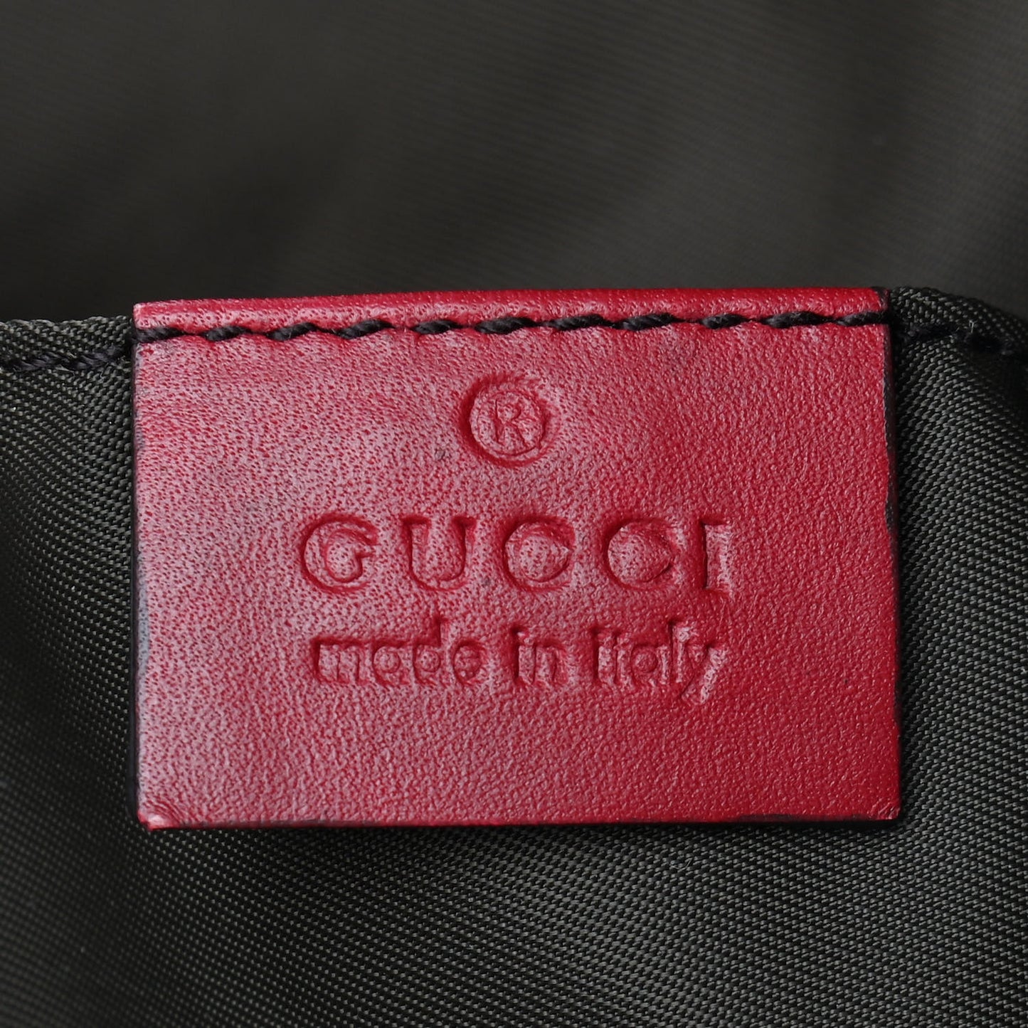 GG Monogram Medium Web Handle Vertical Tote Red