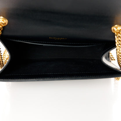 Saint Laurent Grain De Poudre Small Classic Monogram Kate Tassel Satchel Black 5 of 11