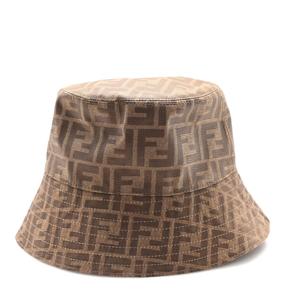 Fendi Technical Fabric FF Reversible Bucket Hat S Tobacco Beige 3 of 13