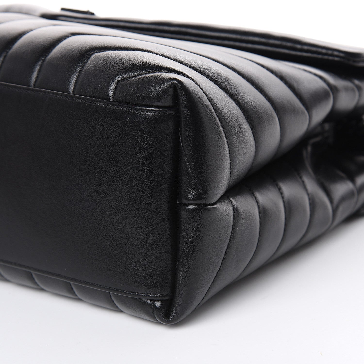 Saint Laurent Calfskin Y Quilted Monogram Medium Loulou Chain Satchel Black 11 of 11