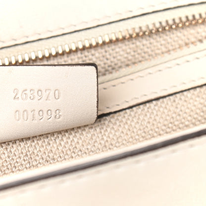 Gucci Calfskin Medium New Bamboo Top Handle Bag White 9 of 10