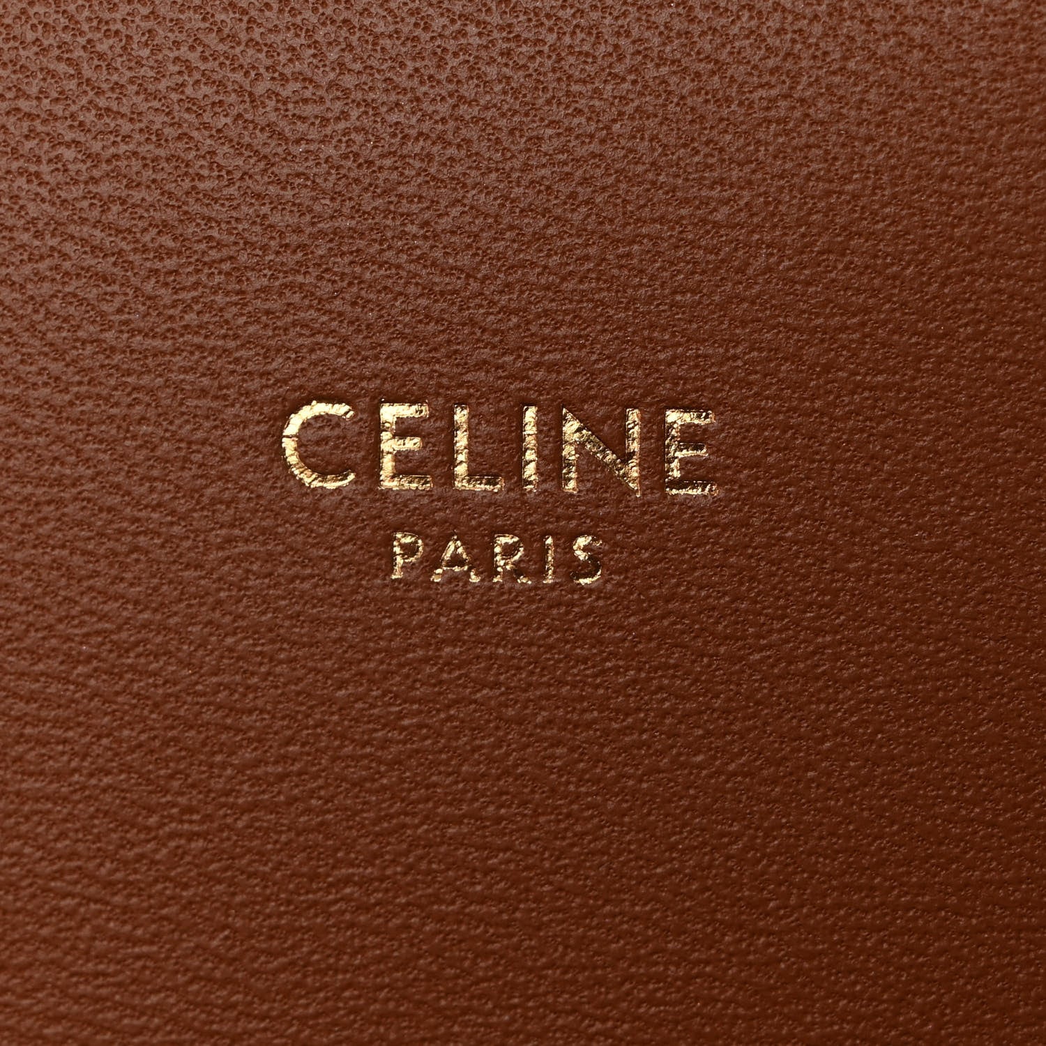 Celine Triomphe Canvas Calfskin Medium Triomphe Bag Tan 7 of 13