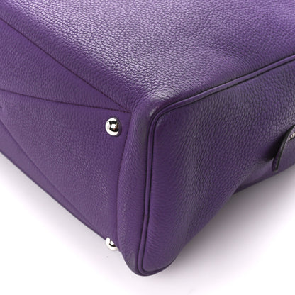 Hermes Taurillon Clemence Victoria II 35 Ultraviolet 12 of 14