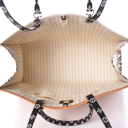 Louis Vuitton Monogram Giant Jungle Onthego GM Ivory 7 of 10