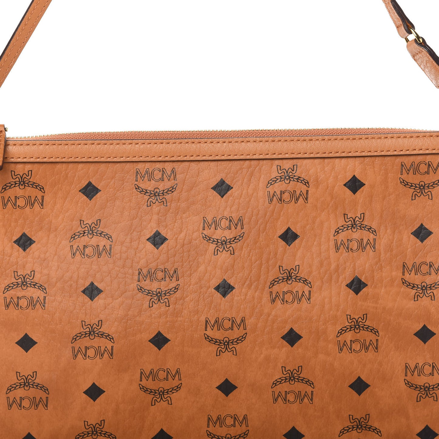 Visetos Liz Shopper Tote Pouch Cognac