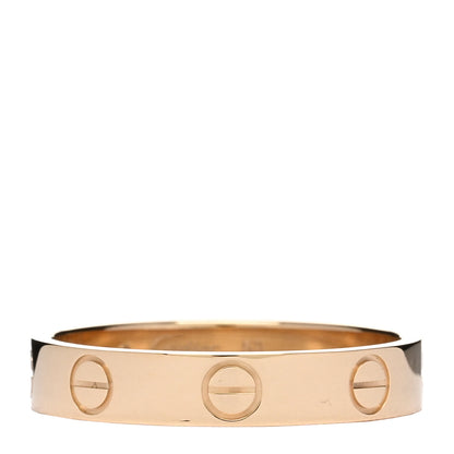 Cartier 18K Yellow Gold 3.5mm LOVE Wedding Band Ring 53 6.5 3 of 5