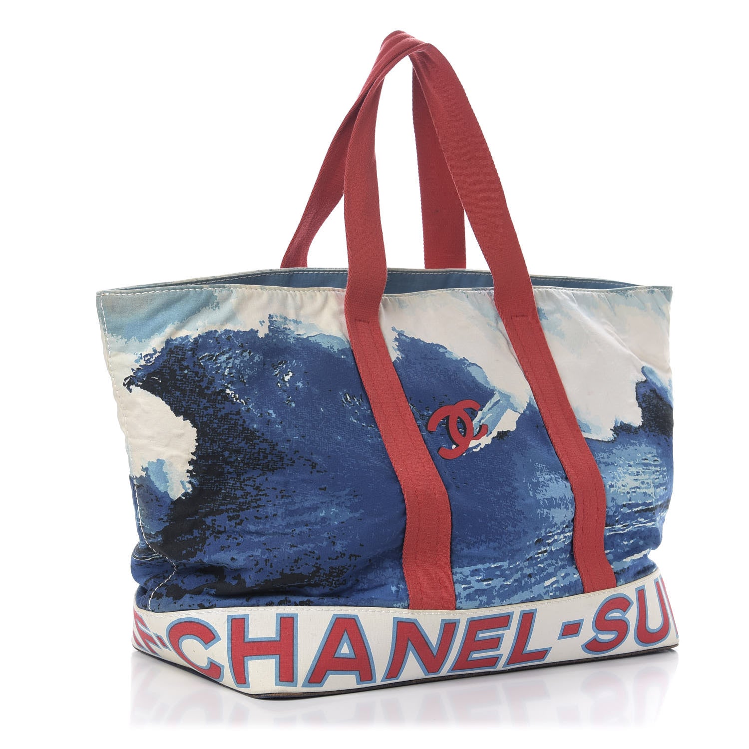 Chanel Canvas Surf Tote Red Blue 597148 – FASHIONPHILE