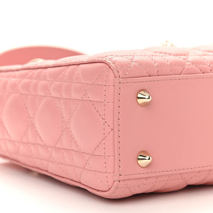 Christian Dior Lambskin Cannage Small Lucky Badges My Lady Dior Pink 10 of 12