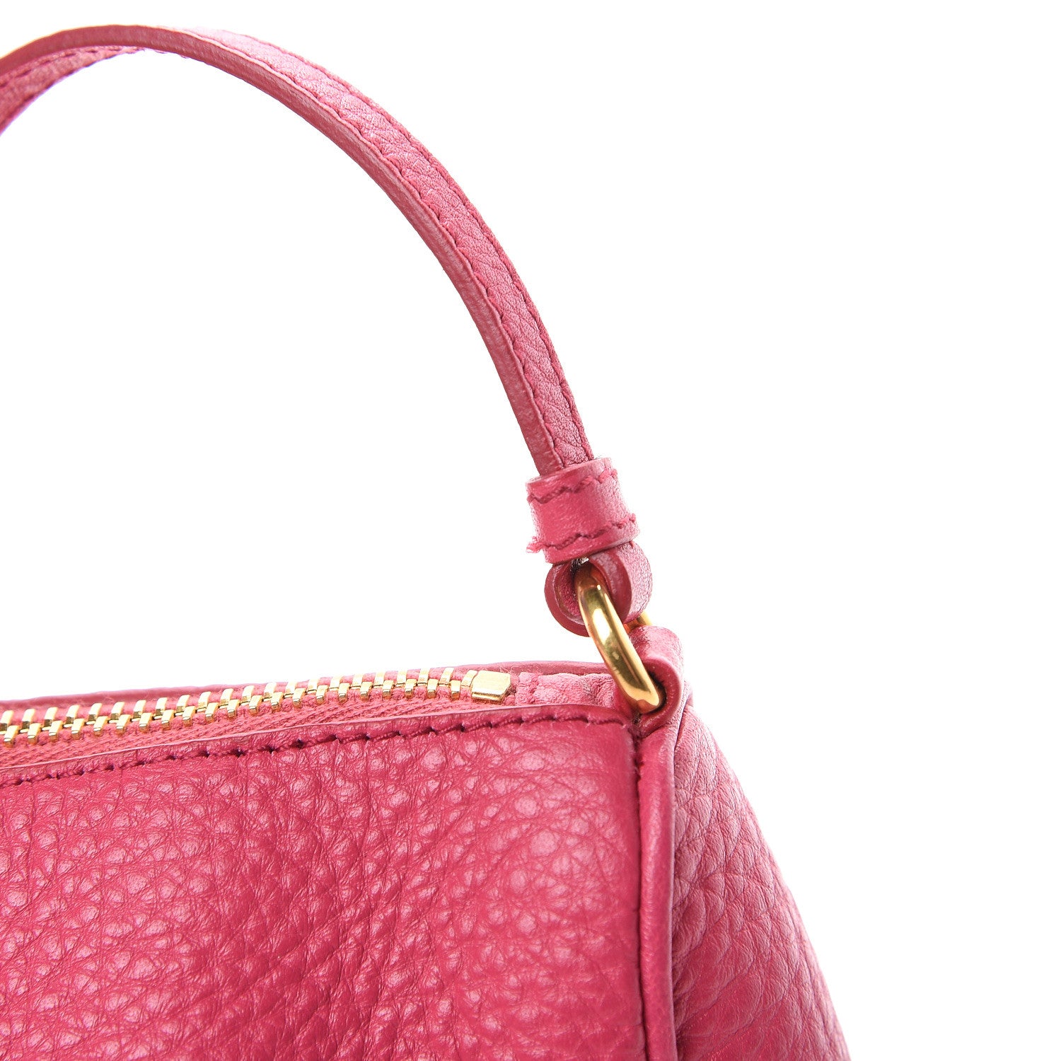 Prada Vitello Daino Pochette Bag Peonia 10 of 10