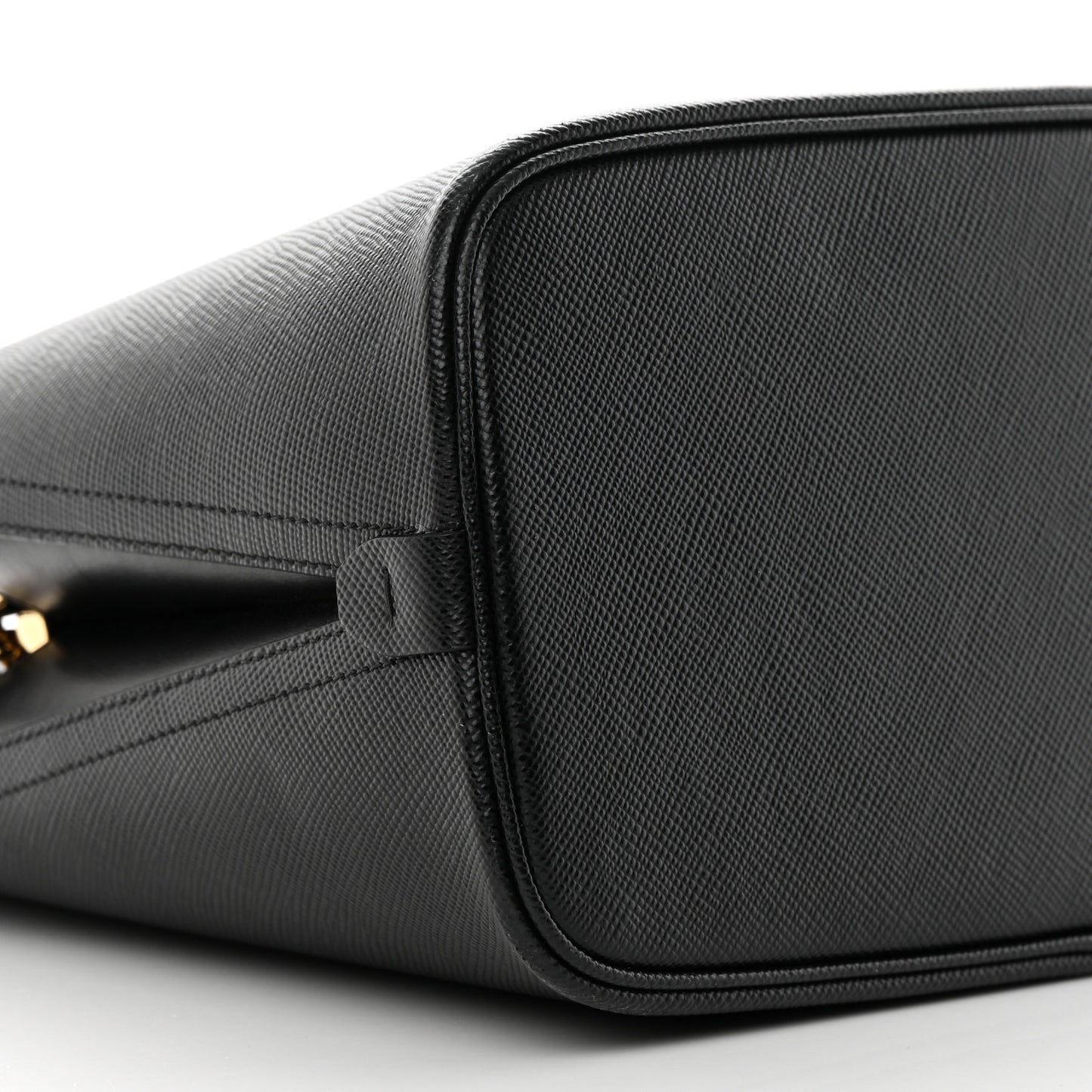 Saffiano Cuir Small Matinee Tote Black