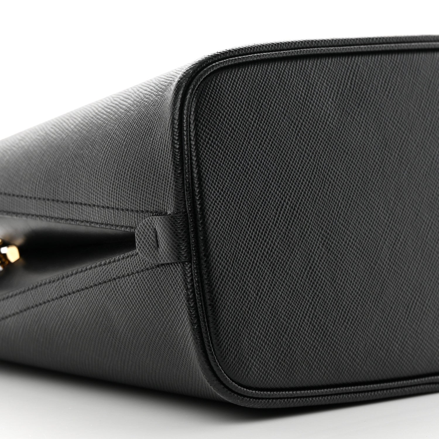 Prada Saffiano Cuir Small Matinee Tote Black 9 of 15