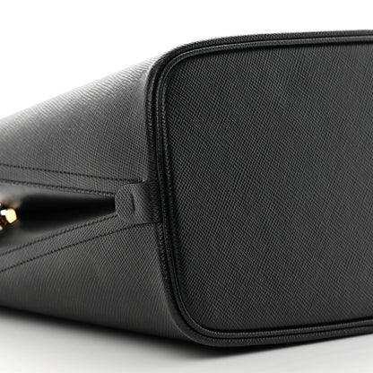 Prada Saffiano Cuir Small Matinee Tote Black 9 of 15