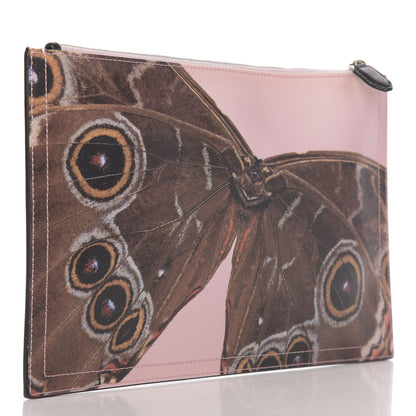 Givenchy Coated Canvas Butterfly Print Large Flat Zip Pouch Multicolor 3 of 7