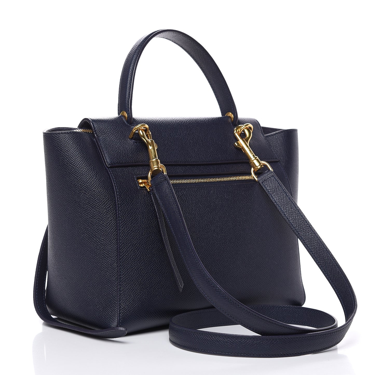 Baby Grained Calfskin Micro Belt Bag Midnight