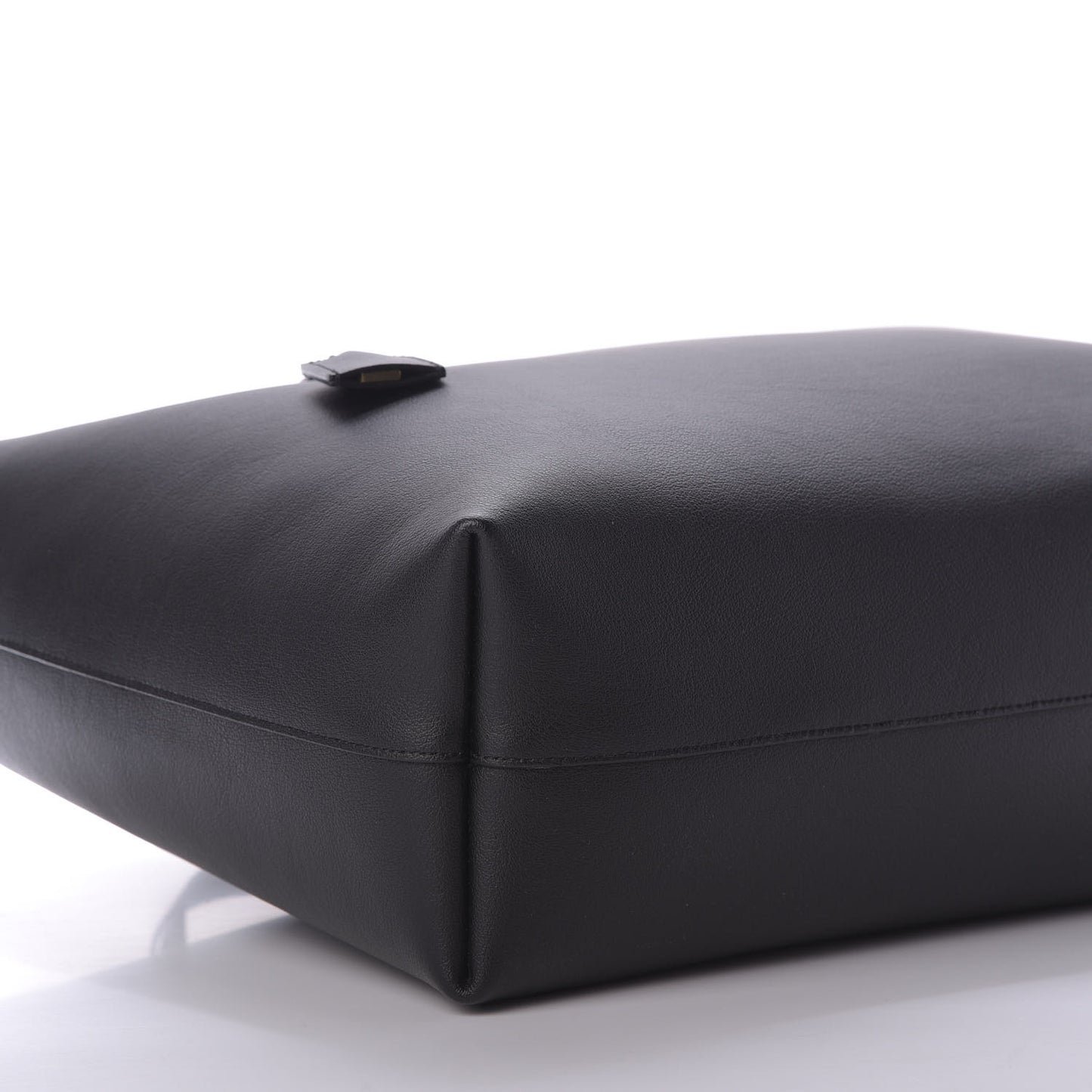 Calfskin Large Shopping Tote Black