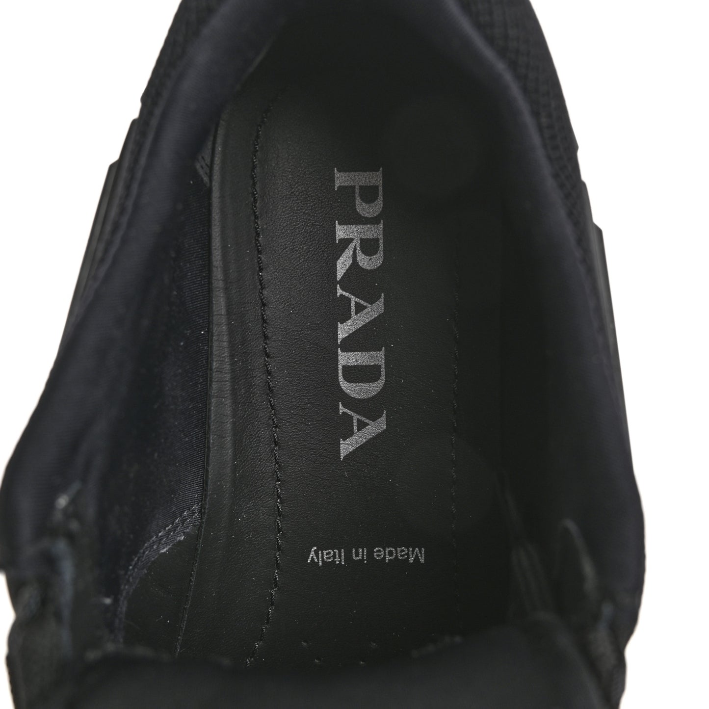 Rubber Technical Knit Fabric Triangle Logo Evolution 55mm Sneakers 35.5 Black